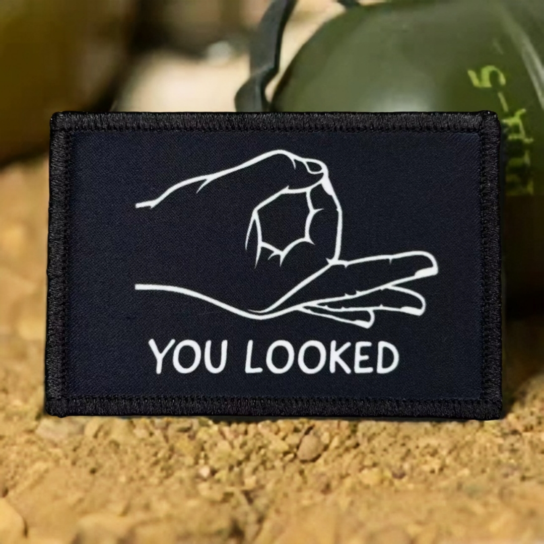 Rucksack Military Style - You Looked Morale Badge Patches Military