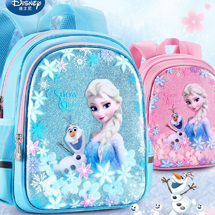 School Backpack Teen - New Disney girls Cartoon Backpack Mermaid