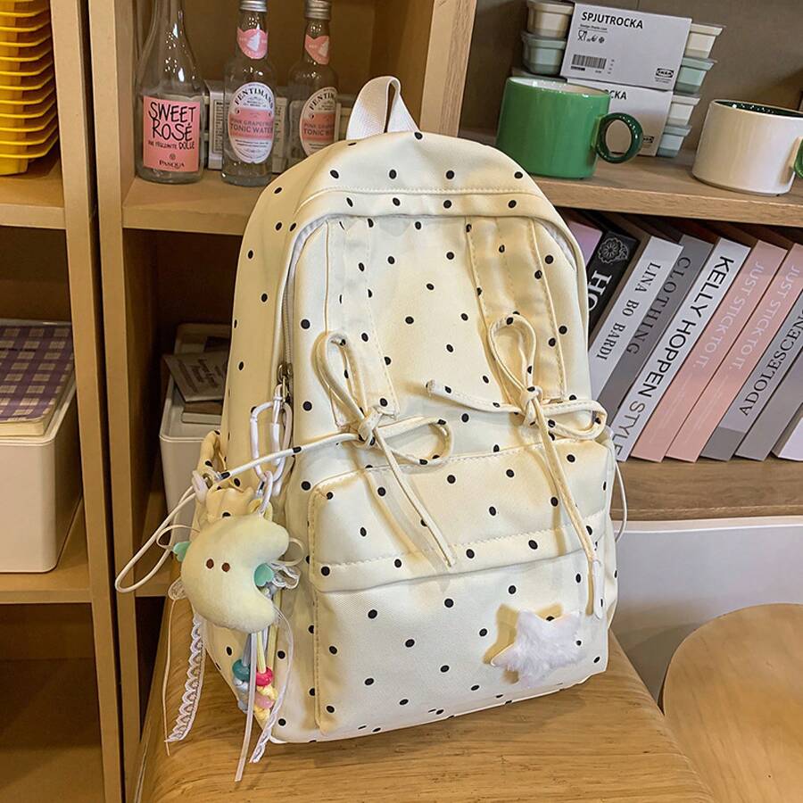 Cute Polka Dot Small Backpack  - Fashion Backpack Women ulasan dan harga