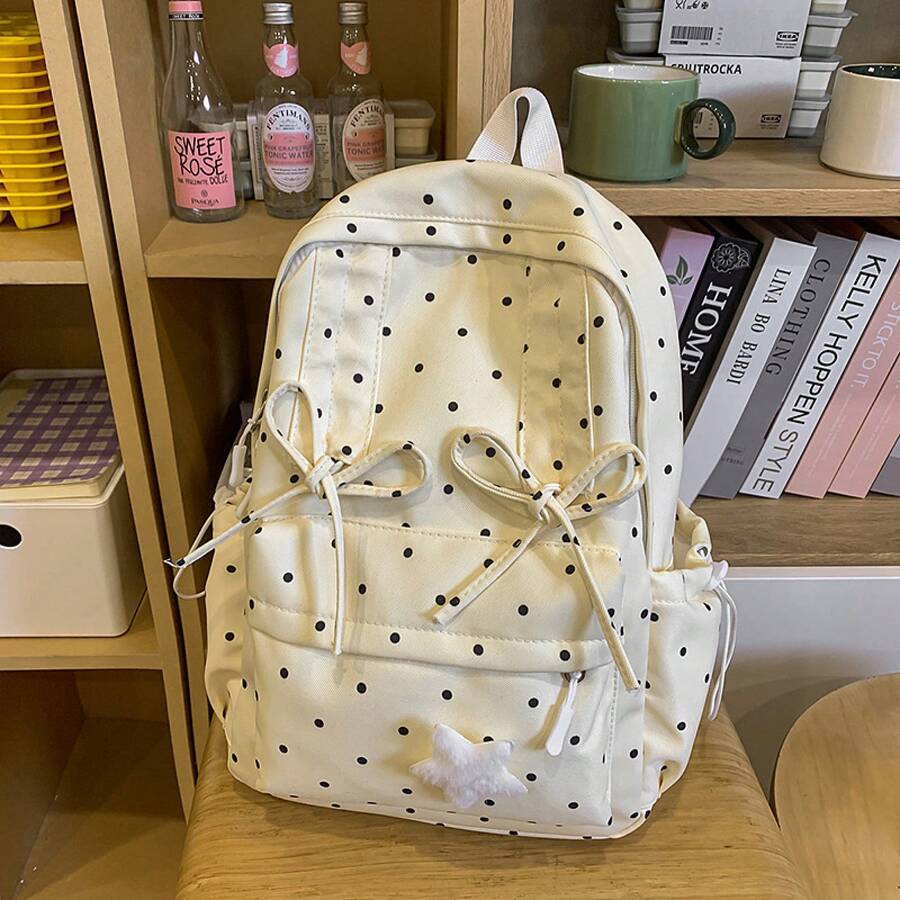 Cute Polka Dot Small Backpack  - Fashion Backpack Women ulasan dan harga