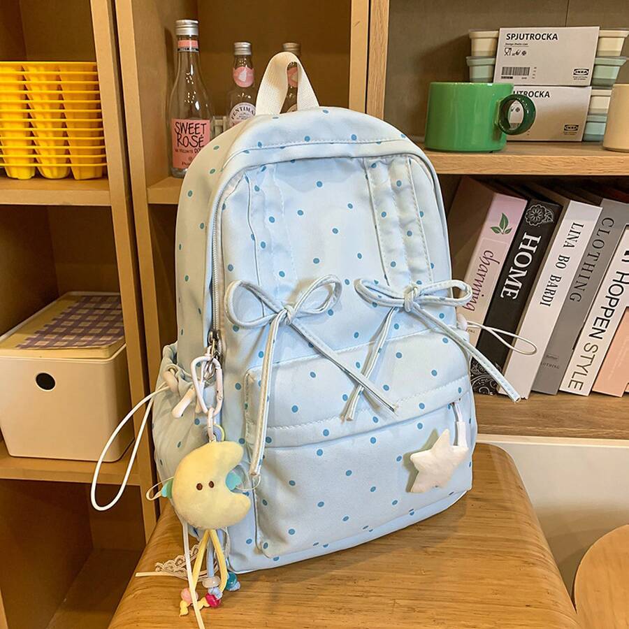 Cute Polka Dot Small Backpack  - Fashion Backpack Women ulasan dan harga