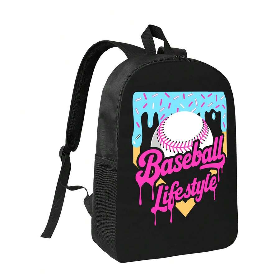 Baseball Drip Design Backpack  - Laptop Backpack 15.6 ulasan dan harga
