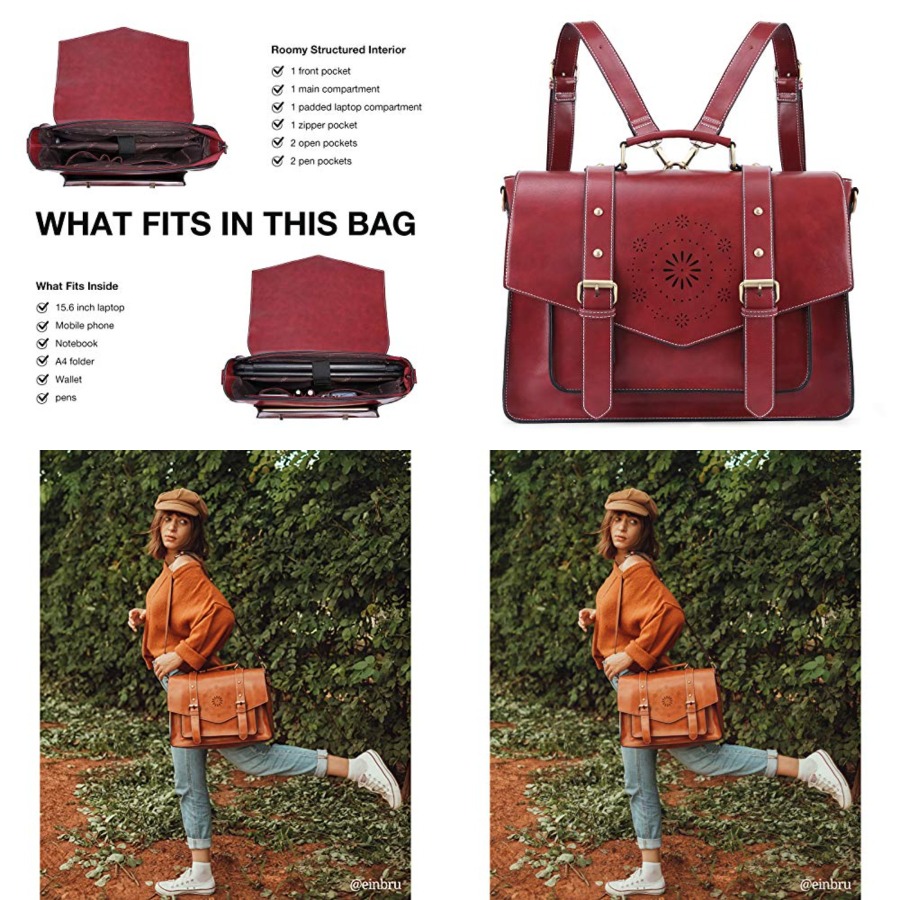 Backpack for Women Briefcase M - Laptop Backpack 15.6 ulasan dan harga