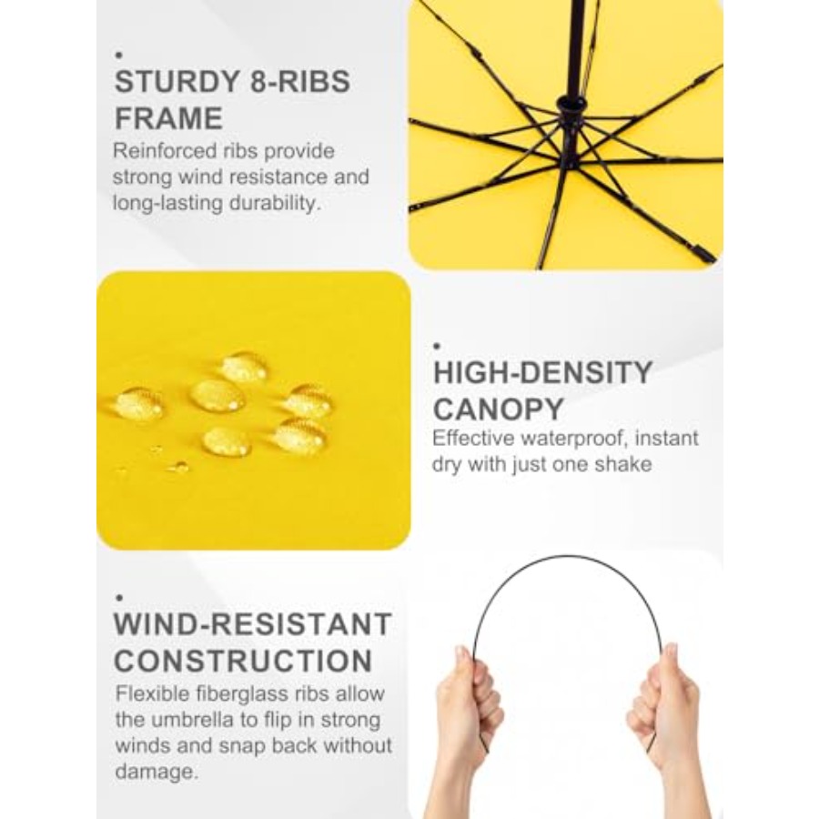 Travel Umbrella UV Sun Protect - Mini Backpack Purse ulasan dan harga
