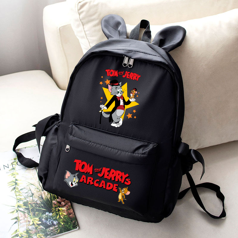 Tom and Jerry Cute School Bag  - School Backpack Teen ulasan dan harga