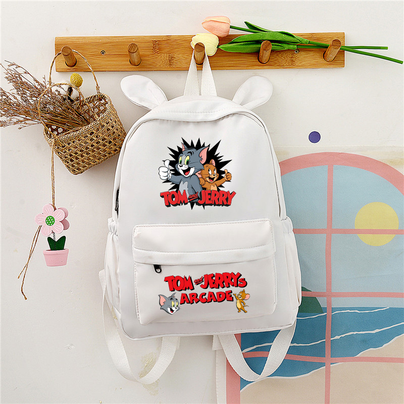 Tom and Jerry Cute School Bag  - School Backpack Teen ulasan dan harga