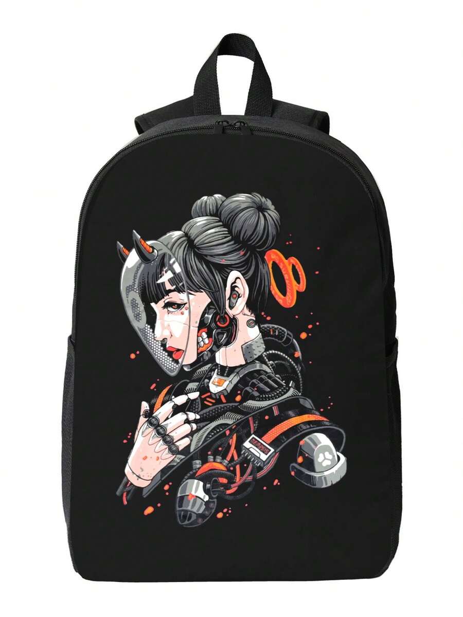 Cyberpunk Cyborg Girl Waterpro - Travel Backpack Anti Theft ulasan dan harga