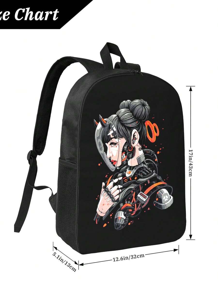 Cyberpunk Cyborg Girl Waterpro - Travel Backpack Anti Theft ulasan dan harga