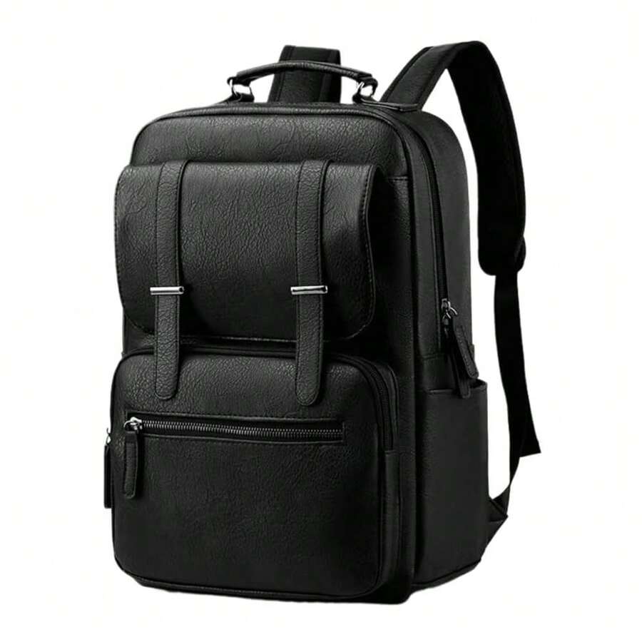 PU Leather Backpack For Men An - Laptop Backpack 15.6 ulasan dan harga