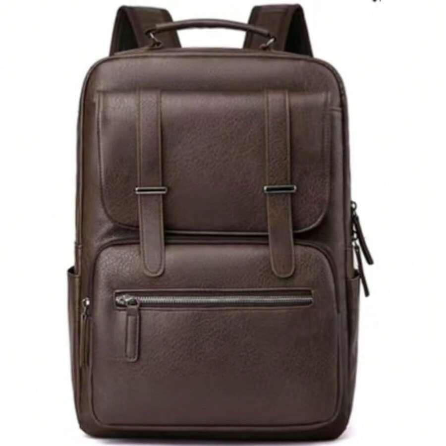 PU Leather Backpack For Men An - Laptop Backpack 15.6 ulasan dan harga