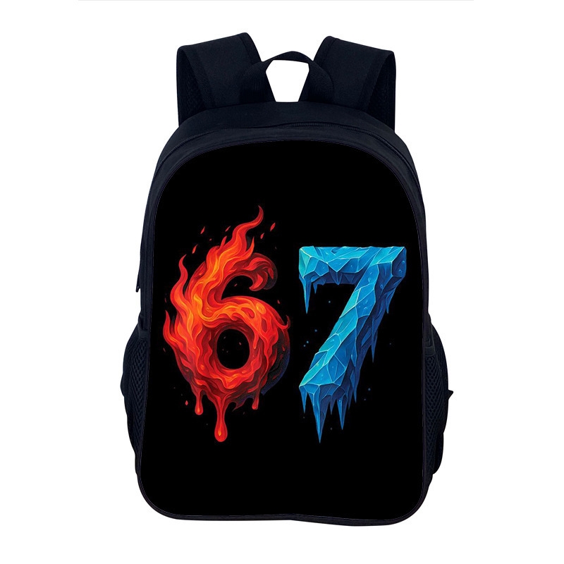 Six Seven 67 Print Lightweight - School Backpack Teen ulasan dan harga