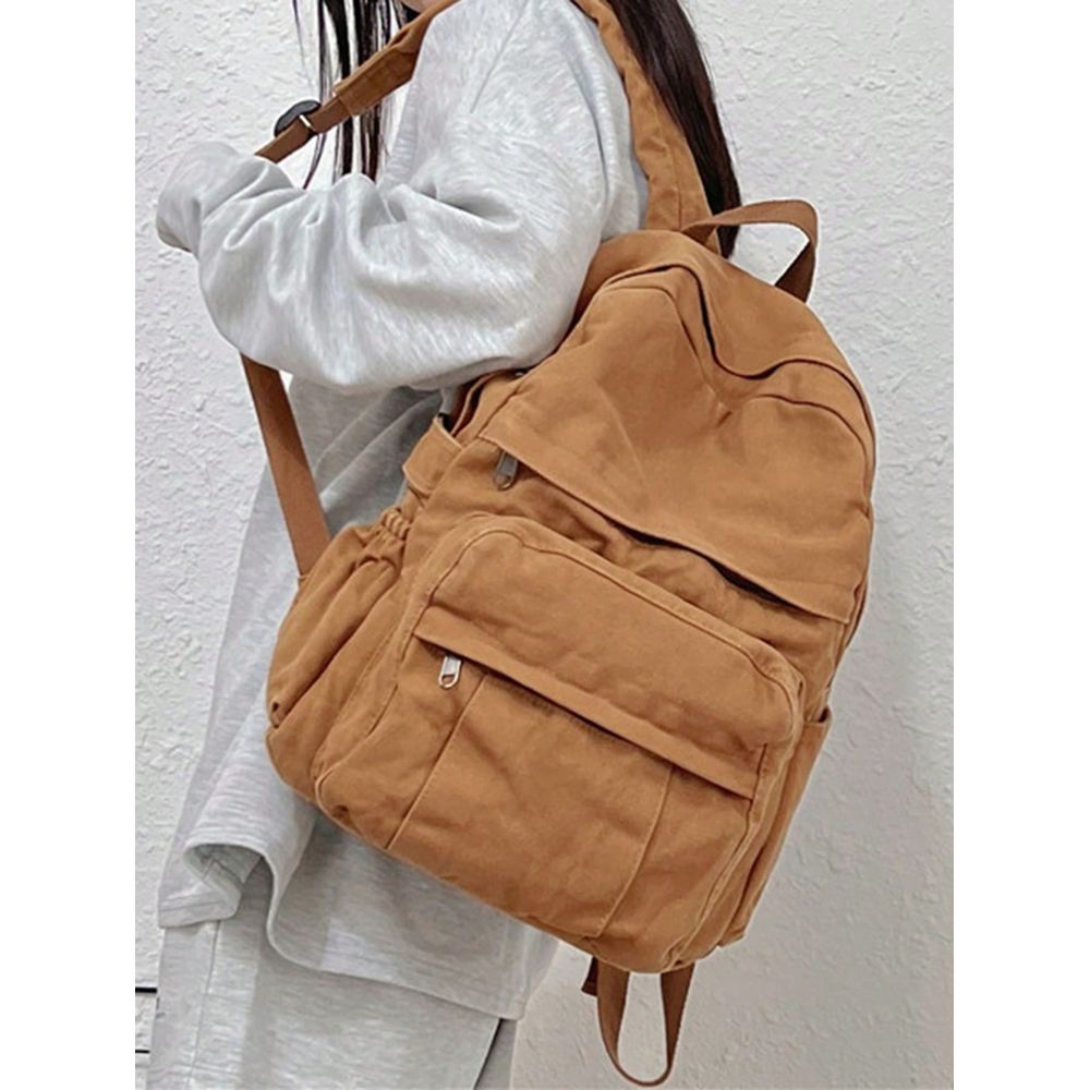 Fashionable Canvas Backpack Fo - Canvas Backpack Casual ulasan dan harga