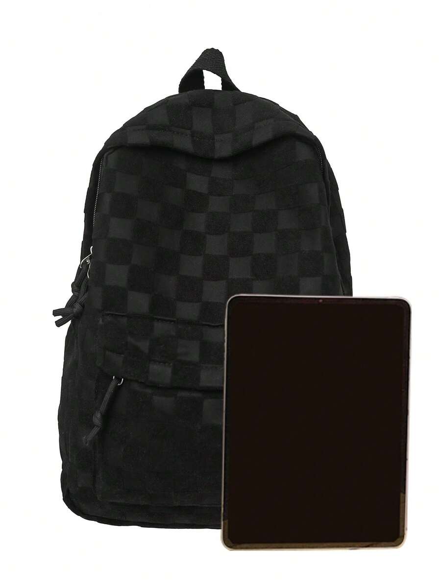 Womens Patchwork Plaid Faux Fu - Fashion Backpack Women ulasan dan harga