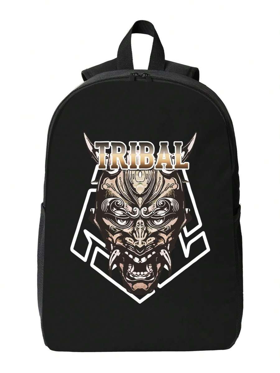Tribal Demon Print Waterproof  - Travel Backpack Anti Theft ulasan dan harga