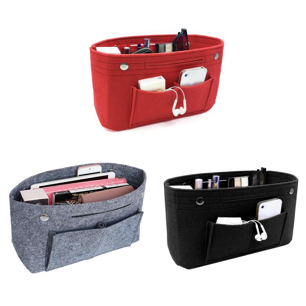 Portable Soft Felt Handbag Ins - Backpack Insert Organizer ulasan dan harga