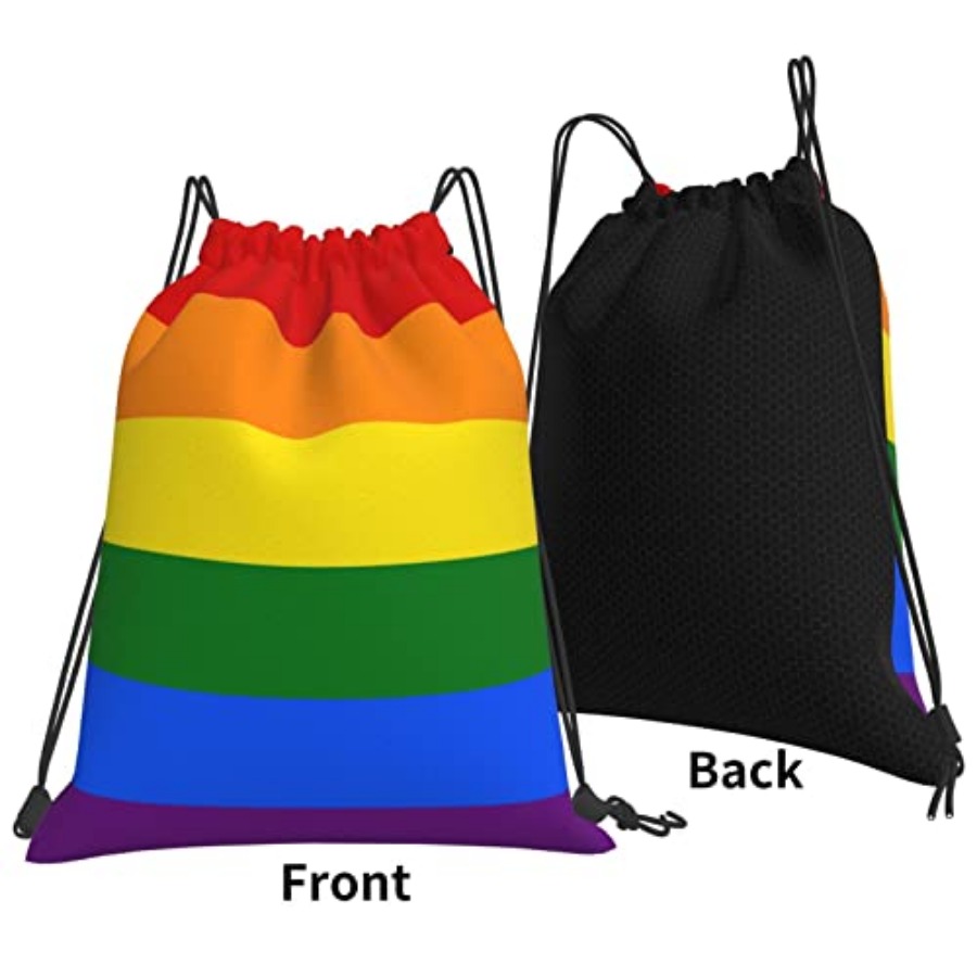 Lgbt Flag Gay Pride Rainbow Un - Drawstring Gym Bag ulasan dan harga