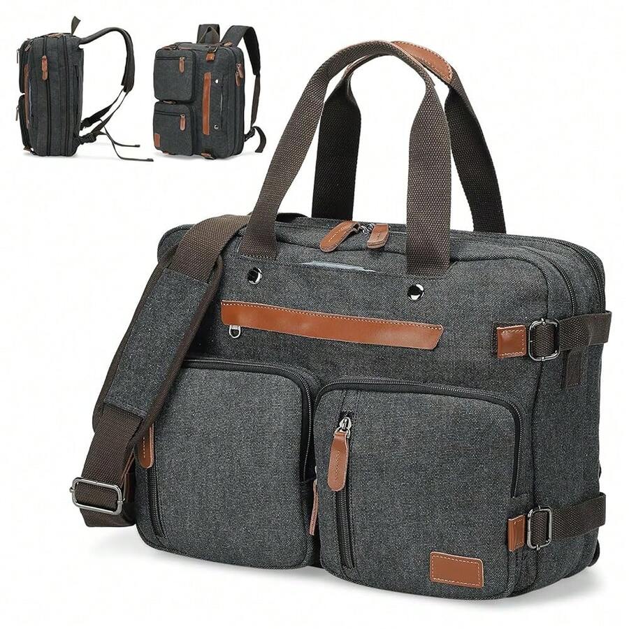 Canvas Laptop Backpack 3-In-1  - Canvas Backpack Casual ulasan dan harga