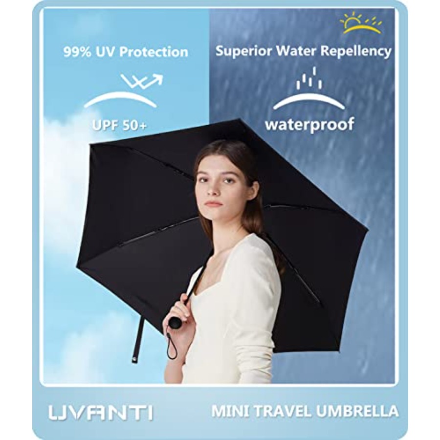 Mini Travel Umbrella with Case - Mini Backpack Purse ulasan dan harga