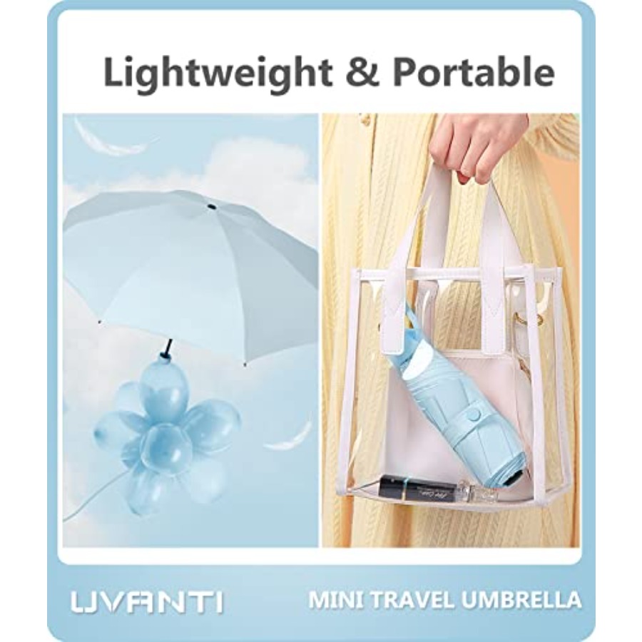 Mini Travel Umbrella with Case - Mini Backpack Purse ulasan dan harga