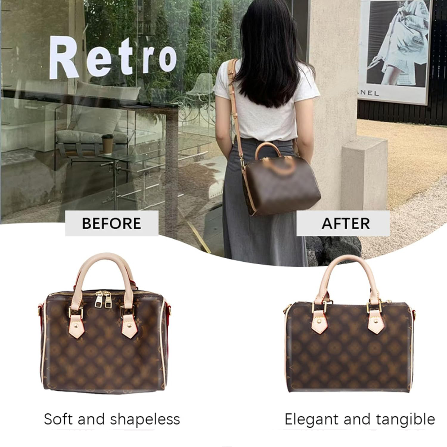 Detachable Felt Purse Insert O - Backpack Insert Organizer ulasan dan harga