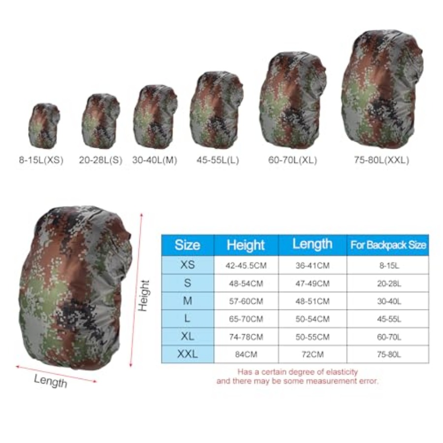 Waterproof Rucksack Cover, Non - Rain Cover Backpack ulasan dan harga