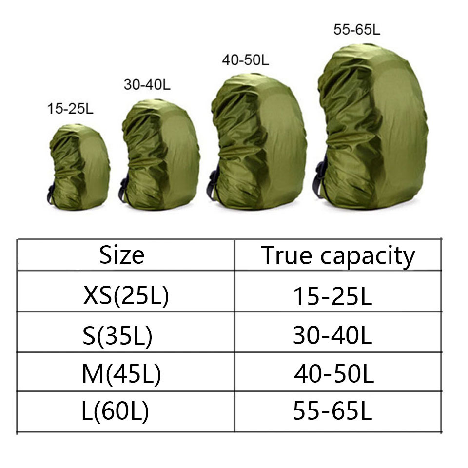KoKossi 20-80L Lightweight Nyl - Rain Cover Backpack ulasan dan harga