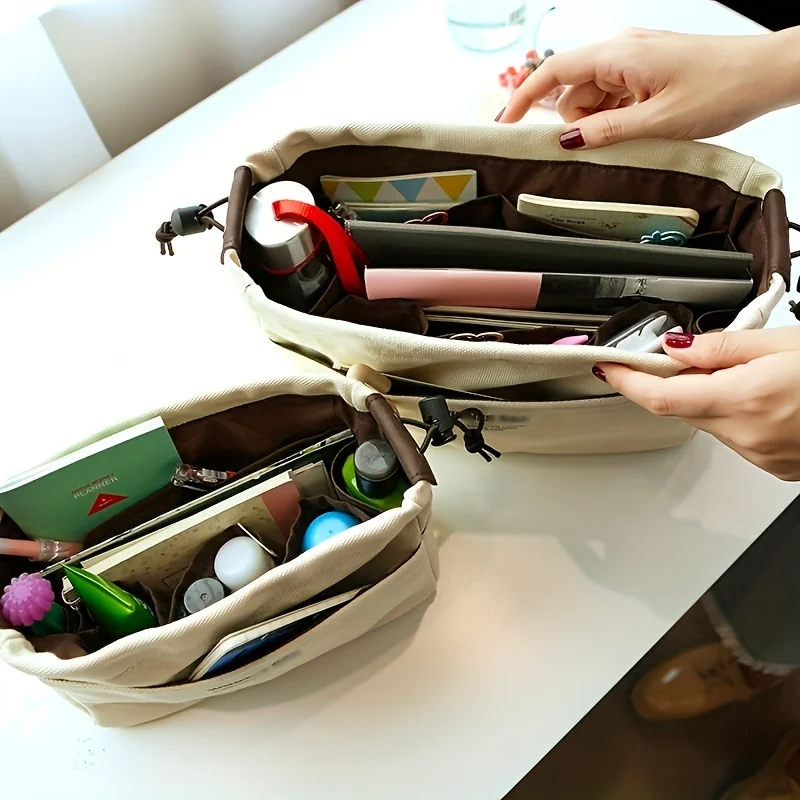 1/2pcs Drawstring Canvas Stora - Backpack Insert Organizer ulasan dan harga