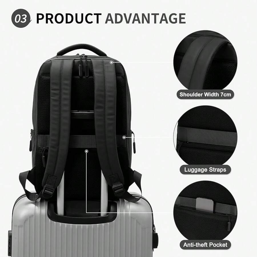 Waterproof Anti-Theft Laptop B - Laptop Backpack 15.6 ulasan dan harga