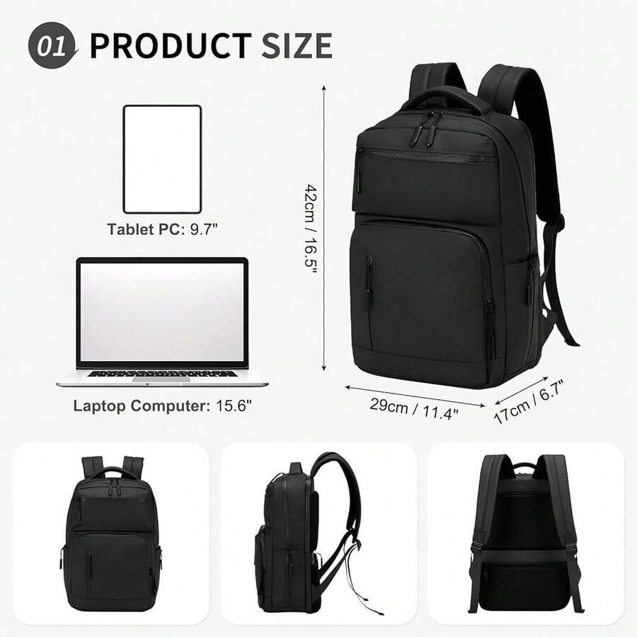 Waterproof Anti-Theft Laptop B - Laptop Backpack 15.6 ulasan dan harga