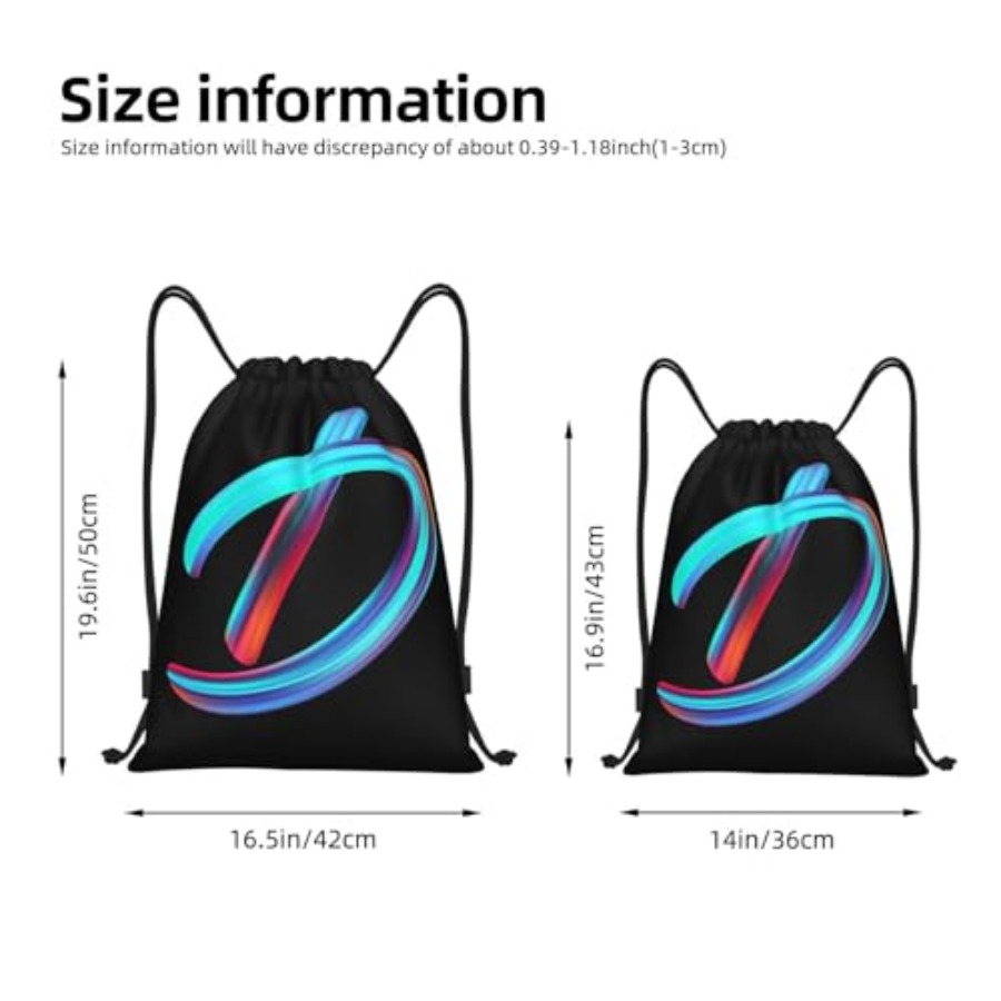 Drawstring Bags Initial Drawst - Drawstring Gym Bag ulasan dan harga