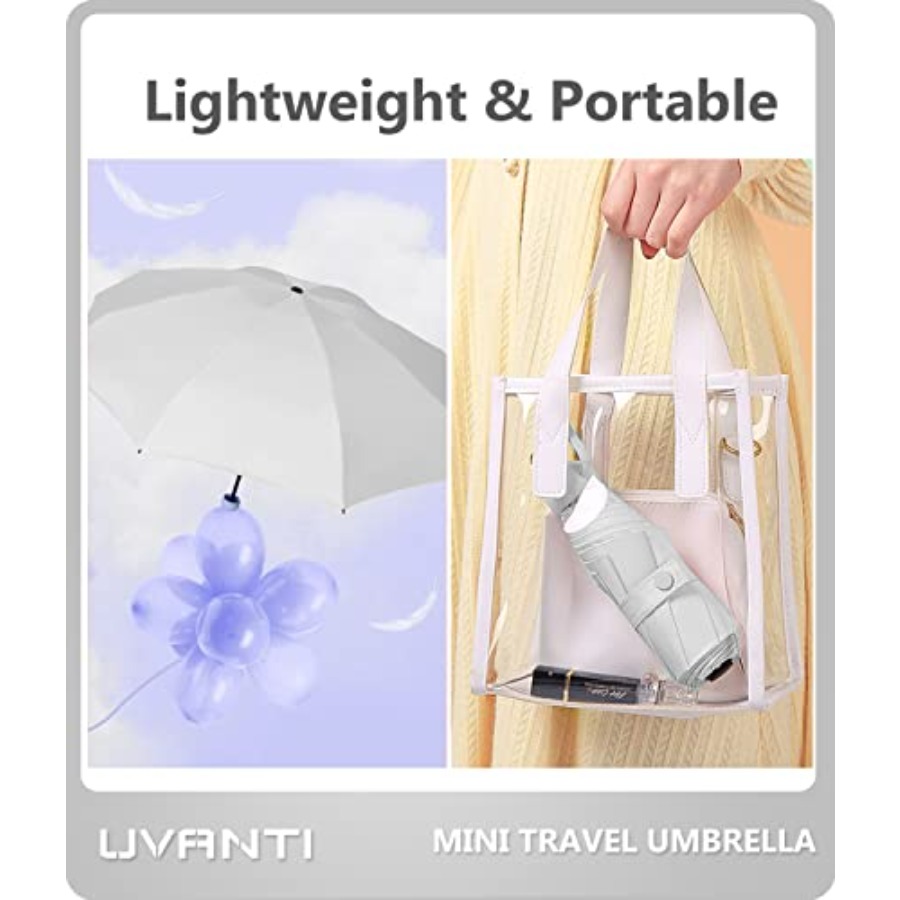 Mini Travel Umbrella with Case - Mini Backpack Purse ulasan dan harga